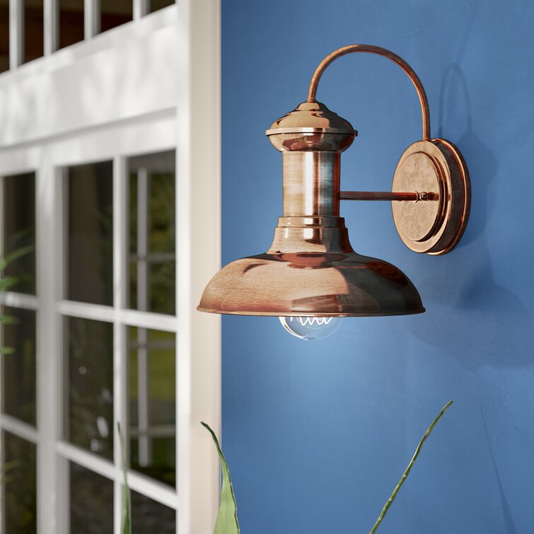 Copper on sale barn light